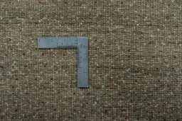 Corner detail of New Persian Gabbeh rug showing border pattern and Wool pile