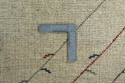 Close-up detail of New Persian Gabbeh rug from Iran / Persia showing Wool weave