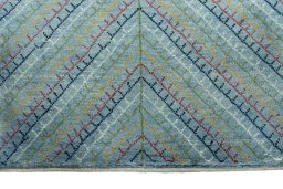 Central medallion detail of New Persian Gabbeh rug from Iran / Persia