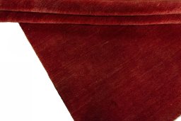 Full view of New Persian Gabbeh rug from Iran / Persia, 197 × 152 cm in Red tones