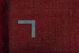 Close-up detail of New Persian Gabbeh rug from Iran / Persia showing Wool weave