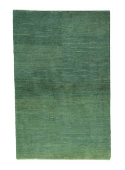 Full view of New Persian Gabbeh rug from Iran / Persia, 189 × 121 cm in Green tones