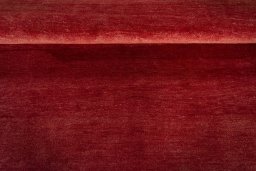 Full view of New Persian Gabbeh rug from Iran / Persia, 200 × 158 cm in Red tones