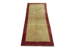 Surface texture of New Persian Gabbeh rug with natural Wool and intricate pattern