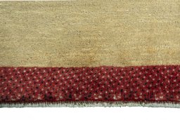 Central medallion detail of New Persian Gabbeh rug from Iran / Persia