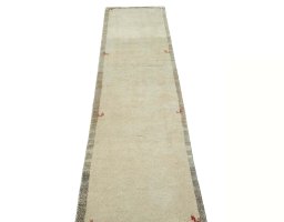 Surface texture of New Persian Gabbeh rug with natural Wool and intricate pattern