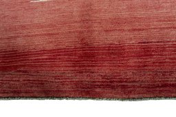 Central medallion detail of 2000s Persian Gabbeh rug from Iran / Persia