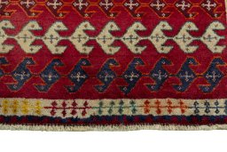 Central medallion detail of 2000s Persian Gabbeh rug from Iran / Persia