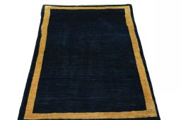 Surface texture of New Persian Gabbeh rug with natural Wool and intricate pattern