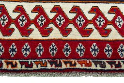 Central medallion detail of 2000s Persian Gabbeh rug from Iran / Persia