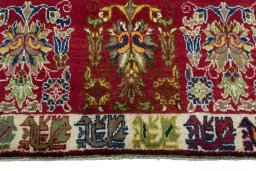 Central medallion detail of 2000s Persian Gabbeh rug from Iran / Persia