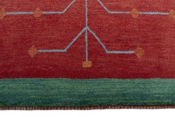 Central medallion detail of New Persian Gabbeh rug from Iran / Persia