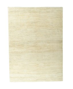 Full view of New Persian Gabbeh rug from Iran / Persia, 203 × 147 cm in Beige tones