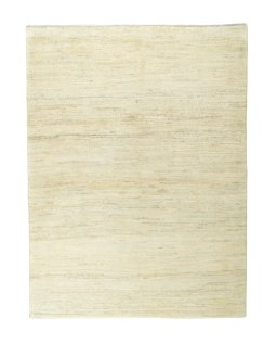 Full view of New Persian Gabbeh rug from Iran / Persia, 200 × 152 cm in Beige tones