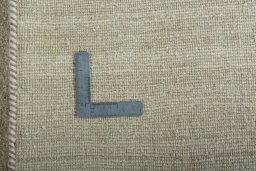 Close-up detail of New Persian Gabbeh rug from Iran / Persia showing Wool weave