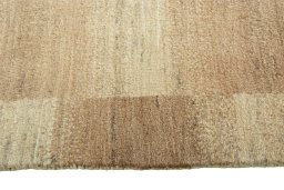 Close-up detail of New Persian Gabbeh rug from Iran / Persia showing Wool weave