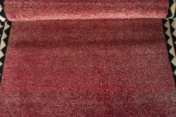 Full view of 2000s Persian Gabbeh rug from Iran / Persia, 176 × 103 cm in Red tones