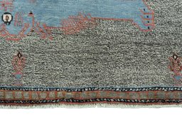 Central medallion detail of New Persian Gabbeh rug from Iran / Persia