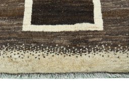 Central medallion detail of New Persian Gabbeh rug from Iran / Persia