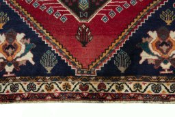 Central medallion detail of 2000s Persian Gabbeh rug from Iran / Persia