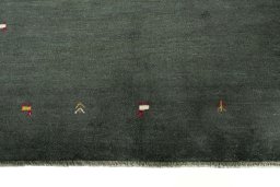 Central medallion detail of New Persian Gabbeh rug from Iran / Persia