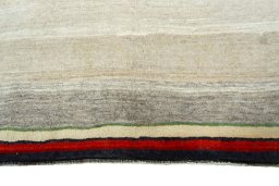 Central medallion detail of 2000s Persian Gabbeh rug from Iran / Persia