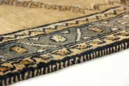 Central medallion detail of 1990s Persian Gabbeh rug from Iran / Persia