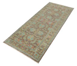 Close-up detail of New Farahan rug from Pakistan showing Wool weave