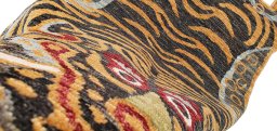 Close-up detail of New Farahan rug from Pakistan showing Wool weave