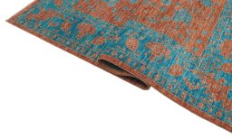 Close-up detail of New Farahan rug from Pakistan showing Wool weave