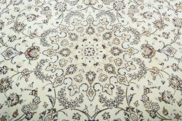 Central medallion detail of 2000s Kashan rug from Iran / Persia