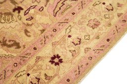 Central medallion detail of 1920s Amritsar rug from India