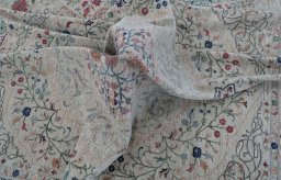 Full view of New Haj-jalili rug from Pakistan, 300 × 250 cm in Beige tones