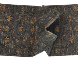 Full view of New Farahan rug from Pakistan, 189 × 75 cm in Brown tones