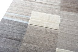 Surface texture of New Kilim Ghashghai rug with natural Wool and intricate pattern