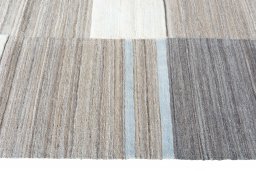 Close-up detail of New Kilim Ghashghai rug from Iran / Persia showing Wool weave