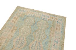 Surface texture of New Kilim Traditional rug with natural Wool and intricate pattern