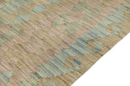 Central medallion detail of New Kilim Traditional rug from Afghanistan