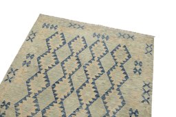 Surface texture of New Kilim Traditional rug with natural Wool and intricate pattern