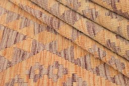 Close-up detail of New Kilim Traditional rug from Afghanistan showing Wool weave