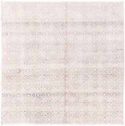 Full view of 1974s Kilim Traditional rug from Iran / Persia, 214 × 212 cm in White tones