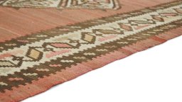 Central medallion detail of New Kilim Traditional rug from Iran / Persia
