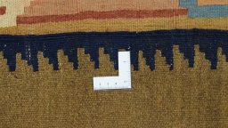 Full view of New Kilim Traditional rug from Iran / Persia, 325 × 160 cm in Multi Color tones