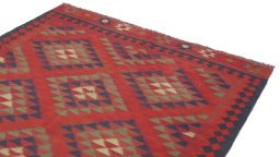 Surface texture of New Kilim Traditional rug with natural Wool and intricate pattern