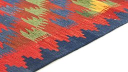 Central medallion detail of New Kilim Traditional rug from Iran / Persia