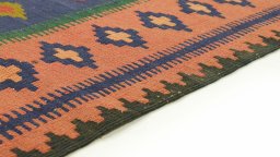 Central medallion detail of New Kilim Traditional rug from Iran / Persia