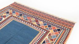 Surface texture of New Kilim Traditional rug with natural Wool and intricate pattern