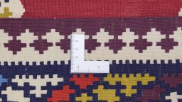 Full view of New Kilim Traditional rug from Iran / Persia, 290 × 154 cm in Multi Color tones