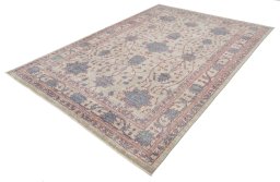 Close-up detail of New Farahan rug from Pakistan showing Wool weave