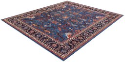 Close-up detail of New Farahan rug from Pakistan showing Wool weave